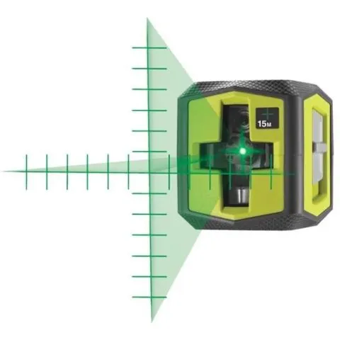 Lågt pris RBCLLG2 Ryobi Korslaser grön, med batterier